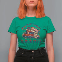 Funny Patriotic Book Lover Gift T Shirt For Women Read White Blue Since 1776
