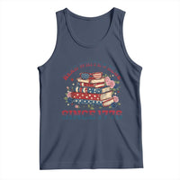 Funny Patriotic Book Lover Gift Tank Top Read White Blue Since 1776