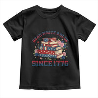 Funny Patriotic Book Lover Gift Toddler T Shirt Read White Blue Since 1776