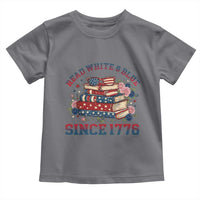 Funny Patriotic Book Lover Gift Toddler T Shirt Read White Blue Since 1776