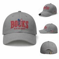 Patriotic Book Lover Gift Baseball Cap Books Are My Love Language