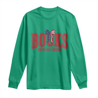 Patriotic Book Lover Gift Long Sleeve Shirt Books Are My Love Language