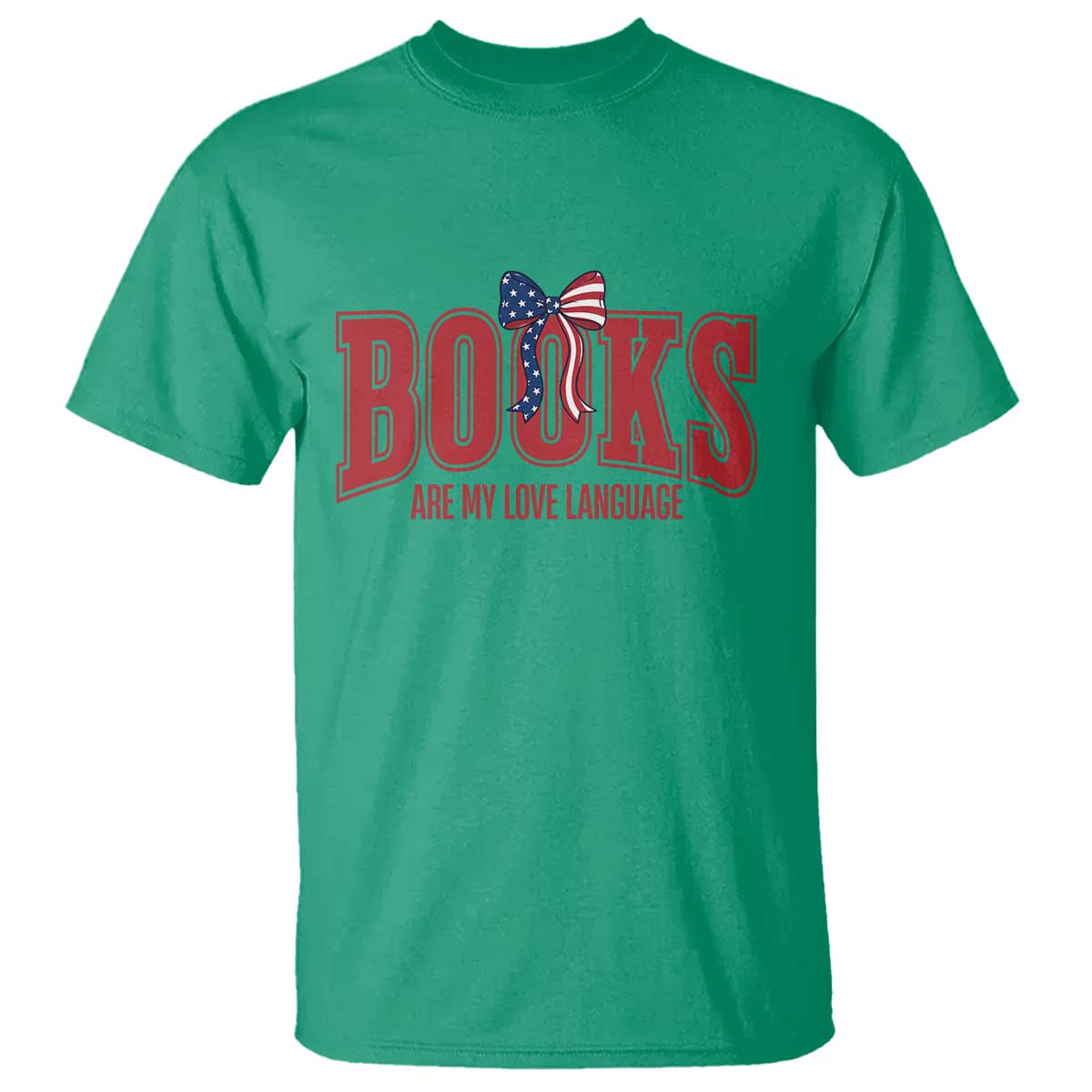 Patriotic Book Lover Gift T Shirt Books Are My Love Language