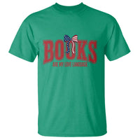 Patriotic Book Lover Gift T Shirt Books Are My Love Language