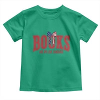 Patriotic Book Lover Gift Toddler T Shirt Books Are My Love Language