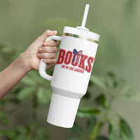 Patriotic Book Lover Gift Tumbler With Handle Books Are My Love Language