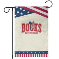 Book Lover Gift Patriotic Garden Flag Books Are My Love Language