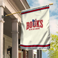 Book Lover Gift Patriotic Garden Flag Books Are My Love Language
