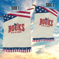 Book Lover Gift Patriotic Garden Flag Books Are My Love Language