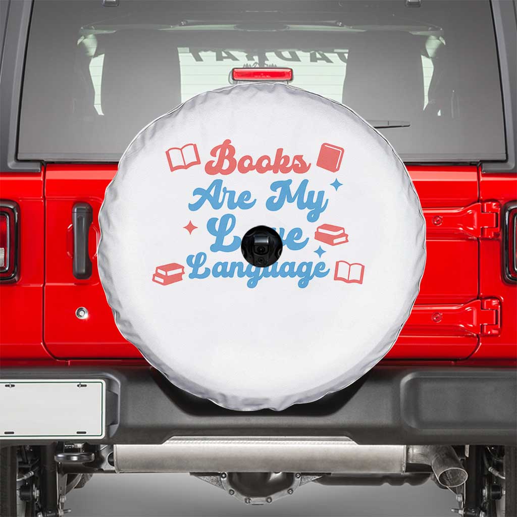 Books Are My Love Language Spare Tire Cover Bookish Patriot Gift