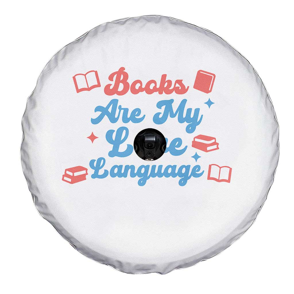 Books Are My Love Language Spare Tire Cover Bookish Patriot Gift