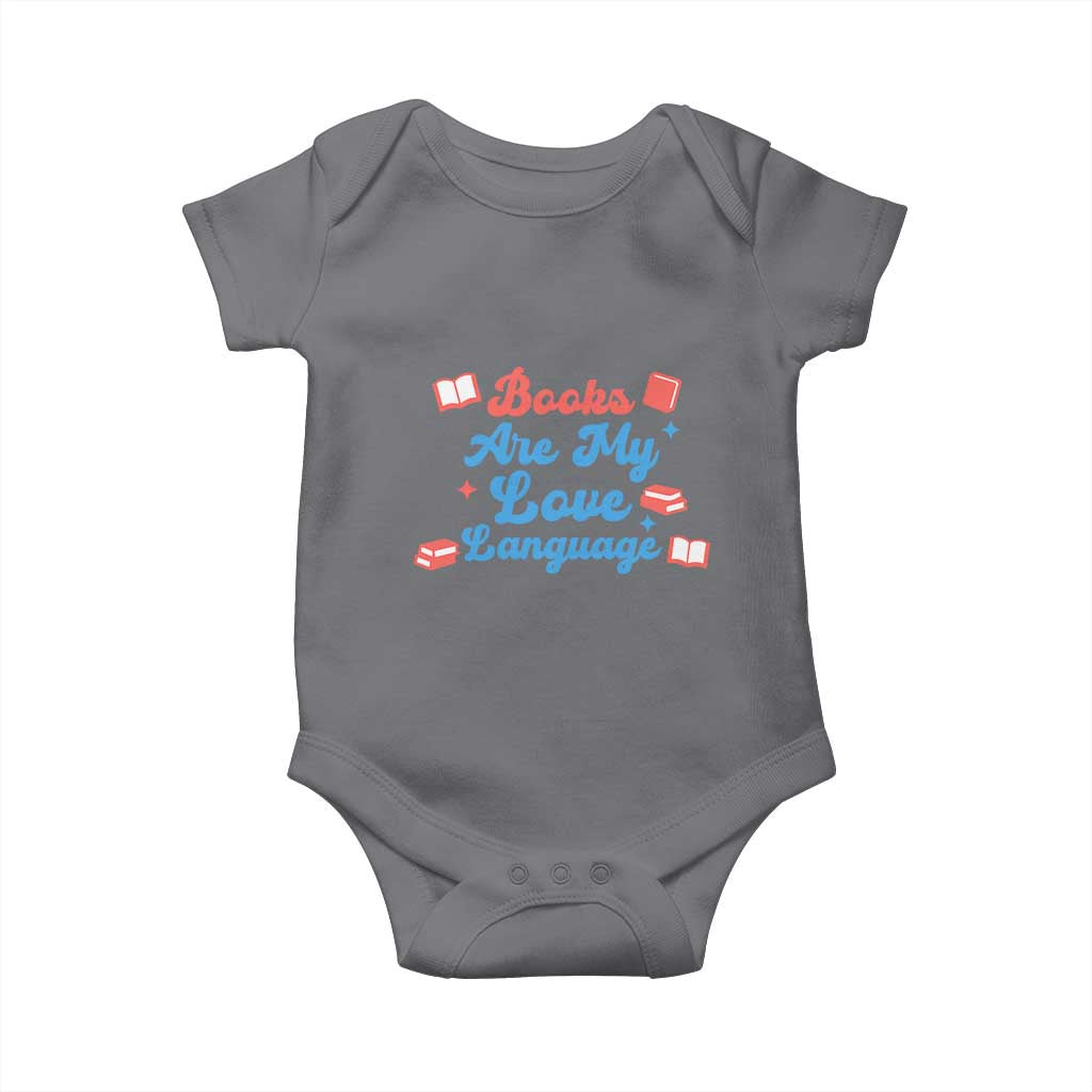 Books Are My Love Language Baby Onesie Bookish Patriot Gift
