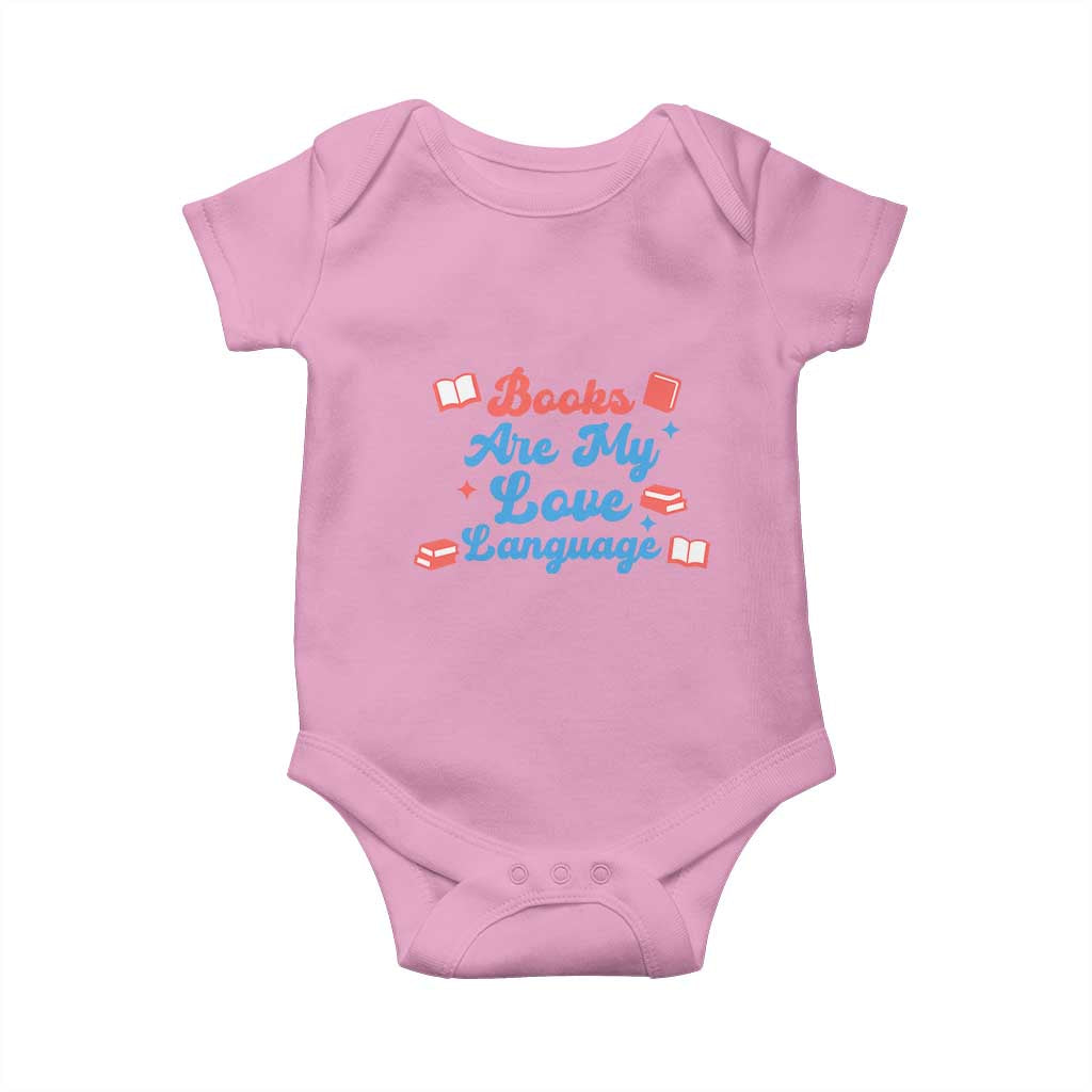 Books Are My Love Language Baby Onesie Bookish Patriot Gift