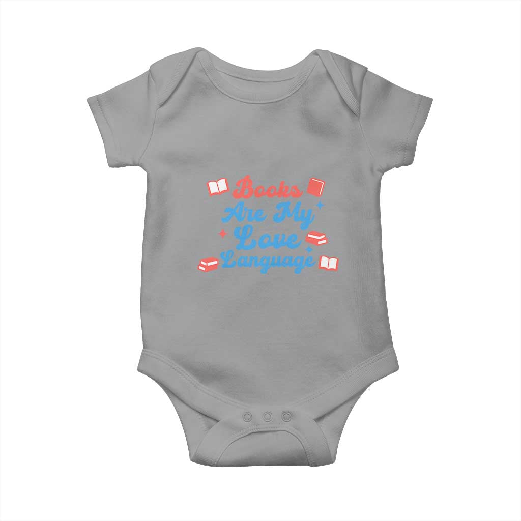 Books Are My Love Language Baby Onesie Bookish Patriot Gift