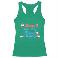 Books Are My Love Language Racerback Tank Top Bookish Patriot Gift