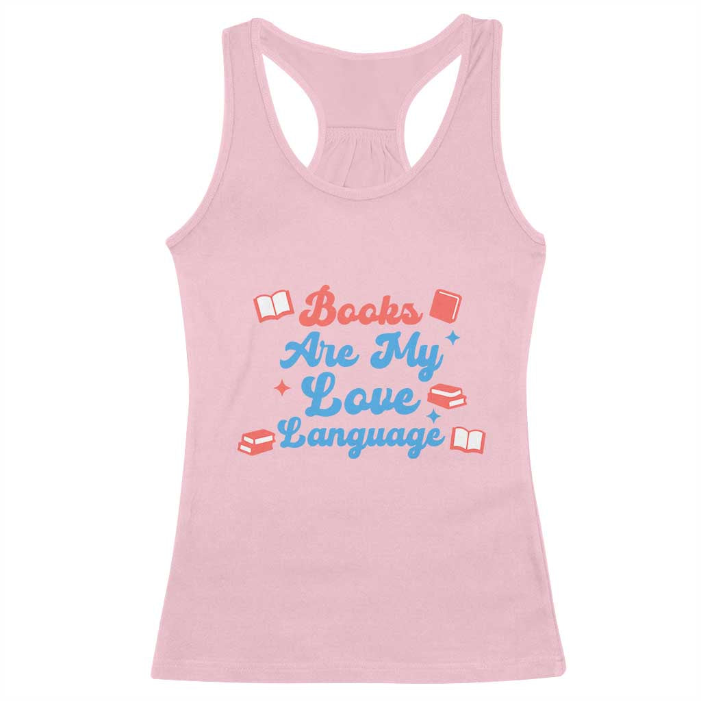 Books Are My Love Language Racerback Tank Top Bookish Patriot Gift