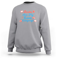 Books Are My Love Language Sweatshirt Bookish Patriot Gift