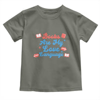 Books Are My Love Language Toddler T Shirt Bookish Patriot Gift