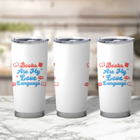 Books Are My Love Language Tumbler Cup Bookish Patriot Gift