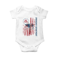 Patriotic ED Nurse Gift Baby Onesie 250 Years Of Emergency Department