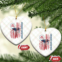Patriotic ED Nurse Gift Ceramic Ornament 250 Years Of Emergency Department