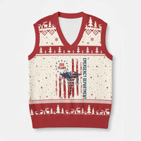 Patriotic ED Nurse Gift V-Neck Knit Sweater Vest 250 Years Of Emergency Department