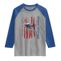 Patriotic ED Nurse Gift Raglan Shirt 250 Years Of Emergency Department