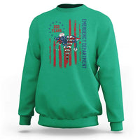 Patriotic ED Nurse Gift Sweatshirt 250 Years Of Emergency Department