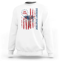 Patriotic ED Nurse Gift Sweatshirt 250 Years Of Emergency Department