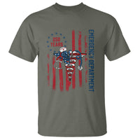 Patriotic ED Nurse Gift T Shirt 250 Years Of Emergency Department