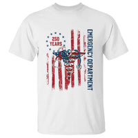 Patriotic ED Nurse Gift T Shirt 250 Years Of Emergency Department