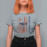 Patriotic ED Nurse Gift T Shirt For Women 250 Years Of Emergency Department
