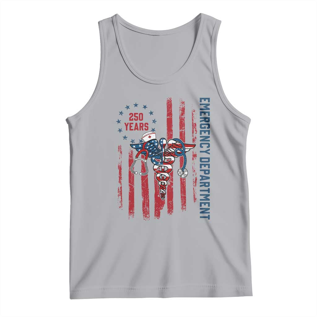 Patriotic ED Nurse Gift Tank Top 250 Years Of Emergency Department