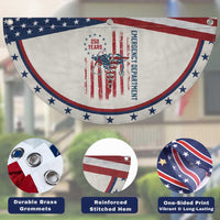 ED Nurse Gift Patriotic Fan Flag 250 Years Of Emergency Department