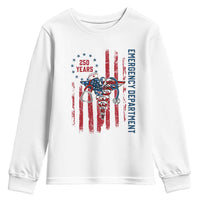 Patriotic ED Nurse Gift Youth Sweatshirt 250 Years Of Emergency Department