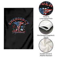 Patriotic Emergency Department Garden Flag USA 250th Anniversary Medical Gift