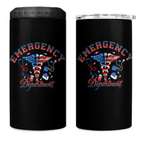 Patriotic Emergency Department 4 in 1 Can Cooler Tumbler USA 250th Anniversary Medical Gift