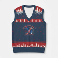 Patriotic Emergency Department V-Neck Knit Sweater Vest USA 250th Anniversary Medical Gift