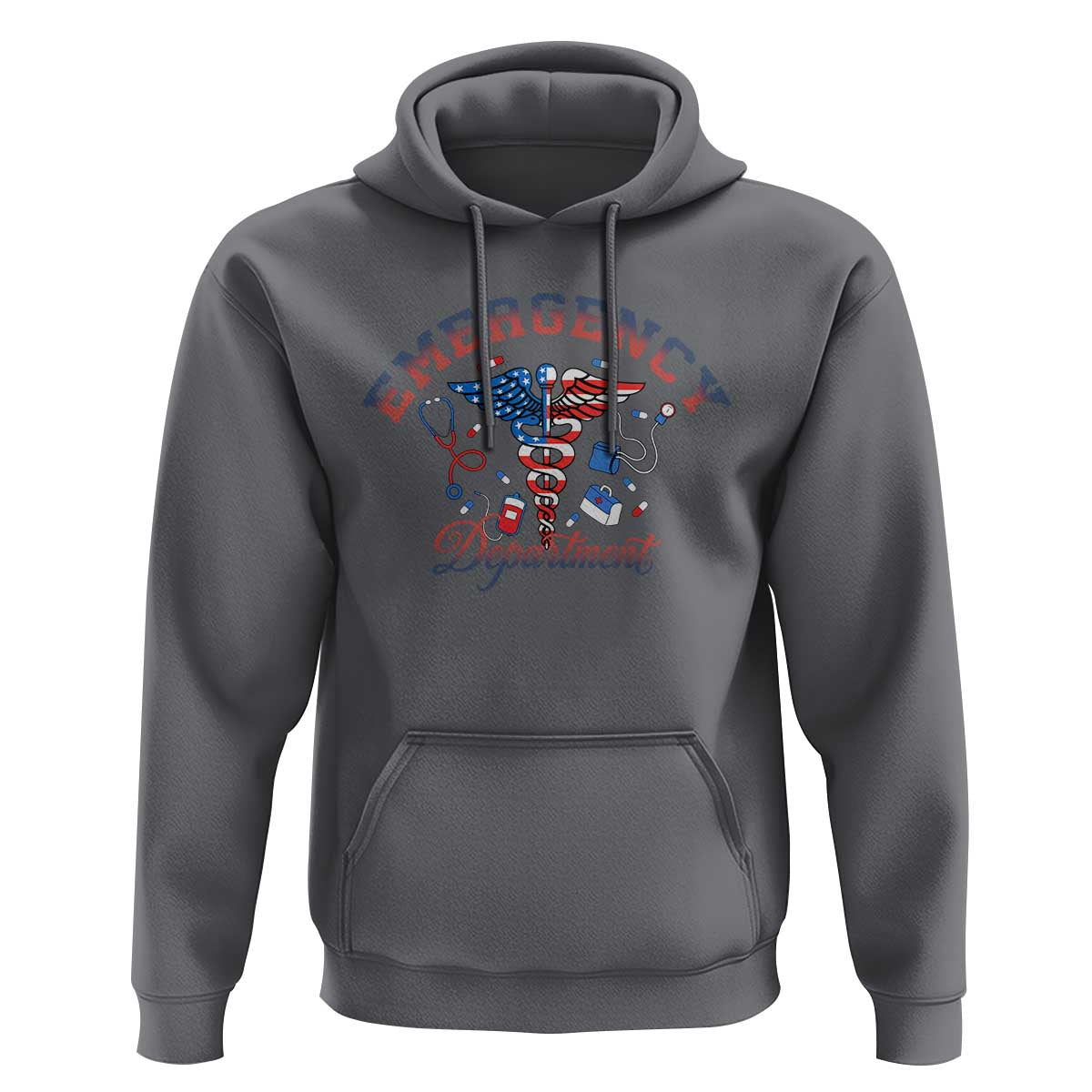 Patriotic Emergency Department Hoodie USA 250th Anniversary Medical Gift