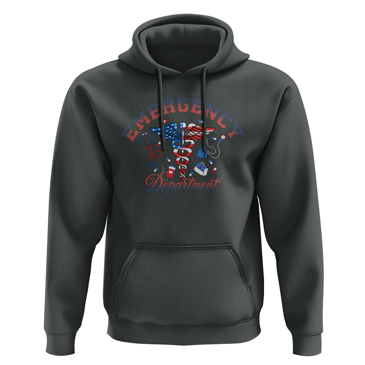 Patriotic Emergency Department Hoodie USA 250th Anniversary Medical Gift