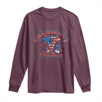 Patriotic Emergency Department Long Sleeve Shirt USA 250th Anniversary Medical Gift