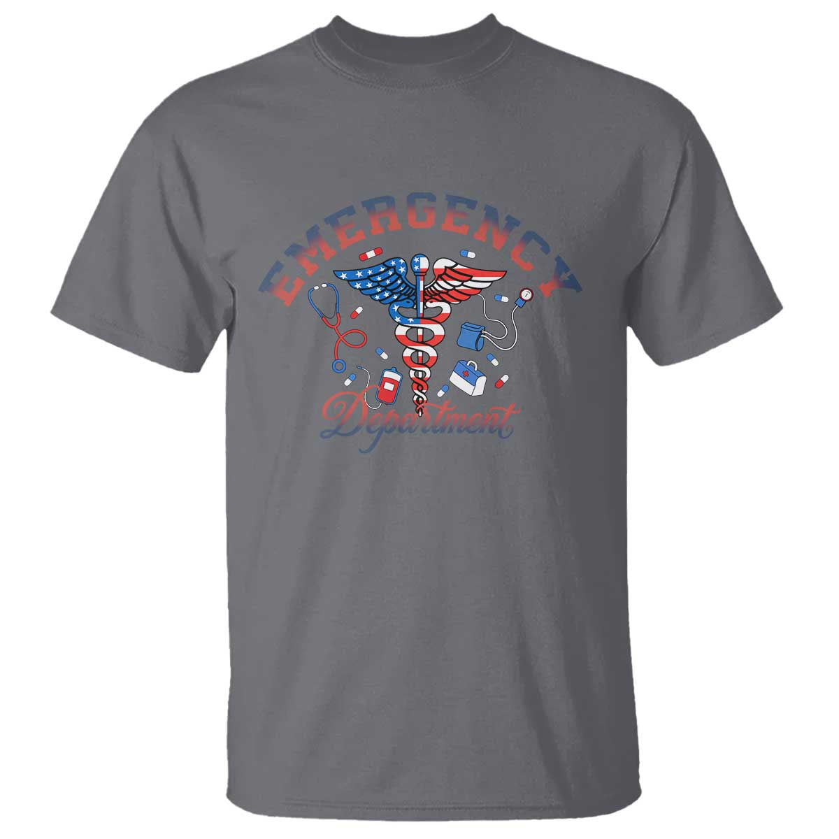 Patriotic Emergency Department T Shirt USA 250th Anniversary Medical Gift