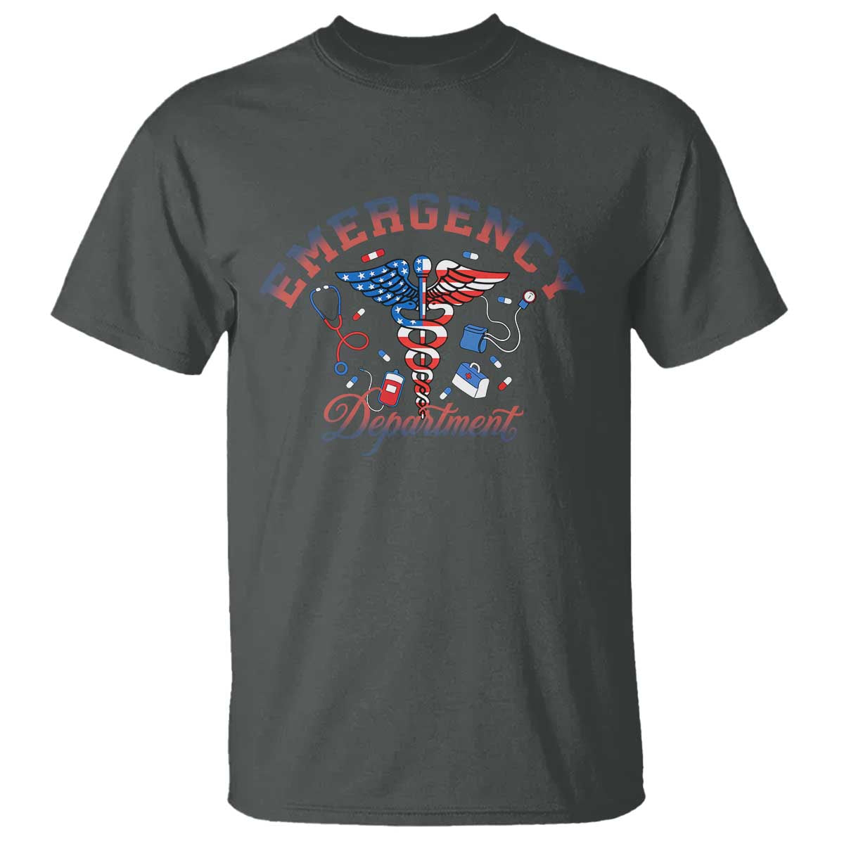 Patriotic Emergency Department T Shirt USA 250th Anniversary Medical Gift