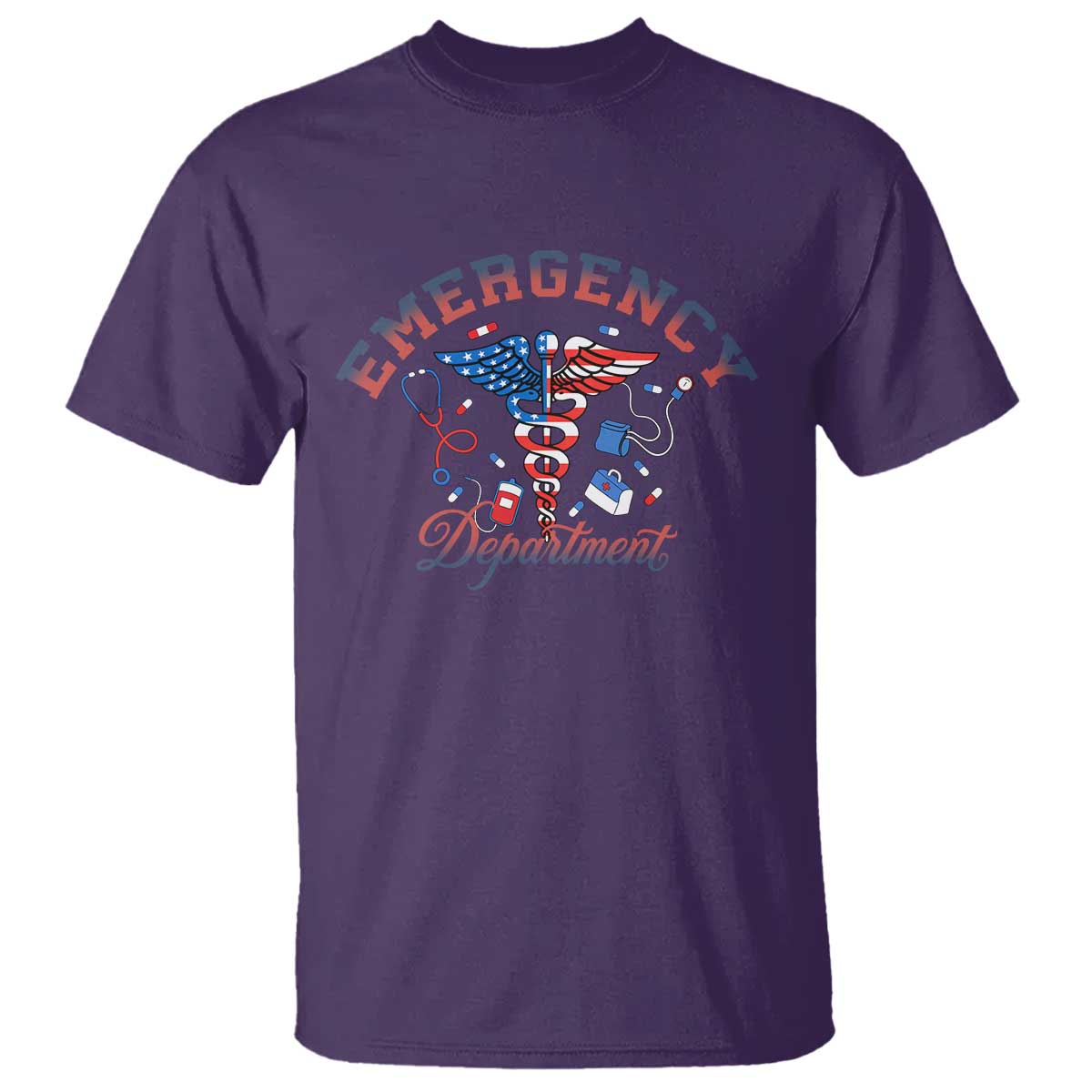 Patriotic Emergency Department T Shirt USA 250th Anniversary Medical Gift