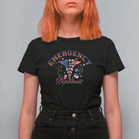 Patriotic Emergency Department T Shirt For Women USA 250th Anniversary Medical Gift