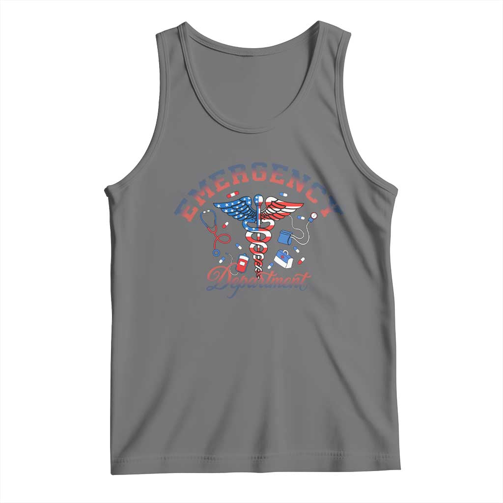 Patriotic Emergency Department Tank Top USA 250th Anniversary Medical Gift