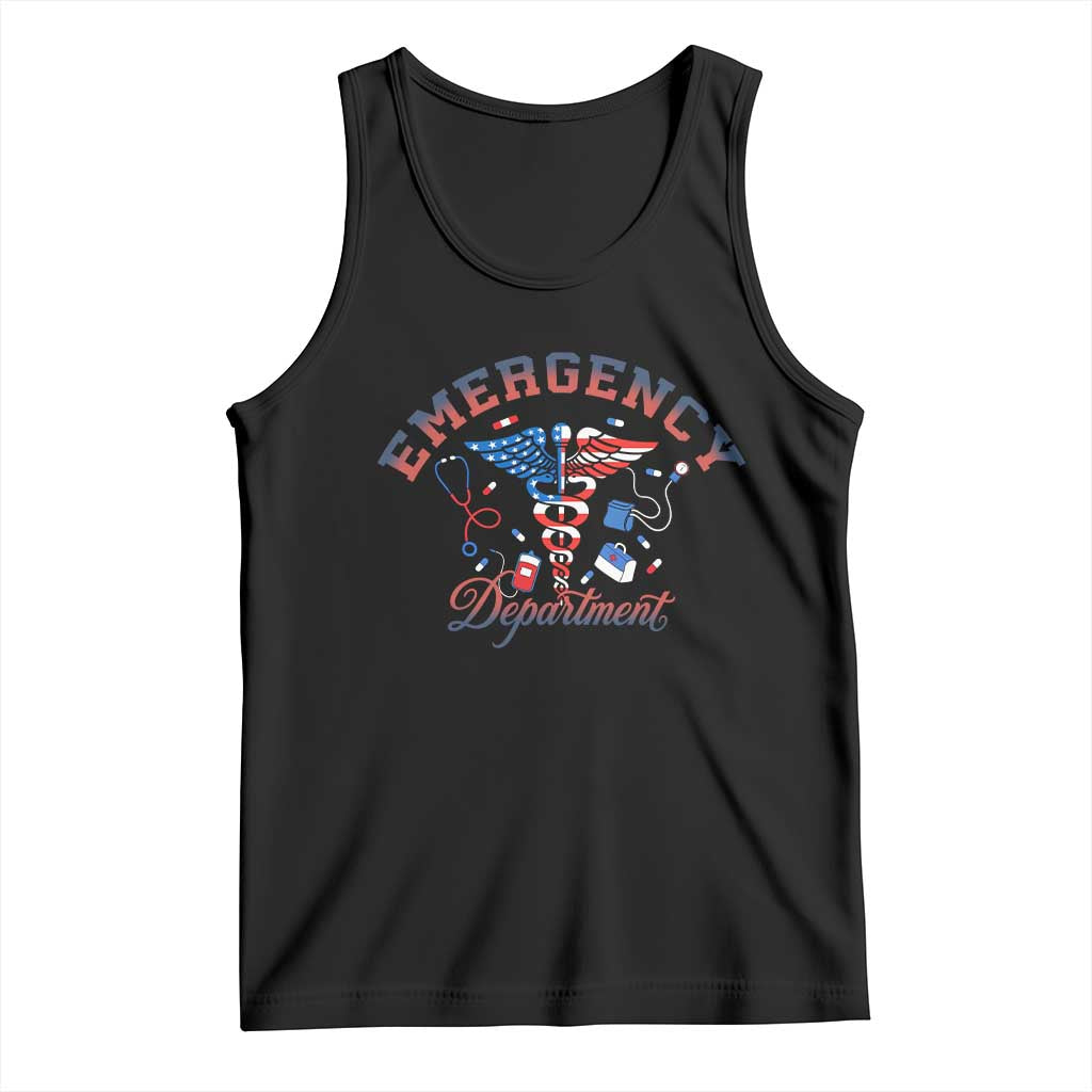 Patriotic Emergency Department Tank Top USA 250th Anniversary Medical Gift
