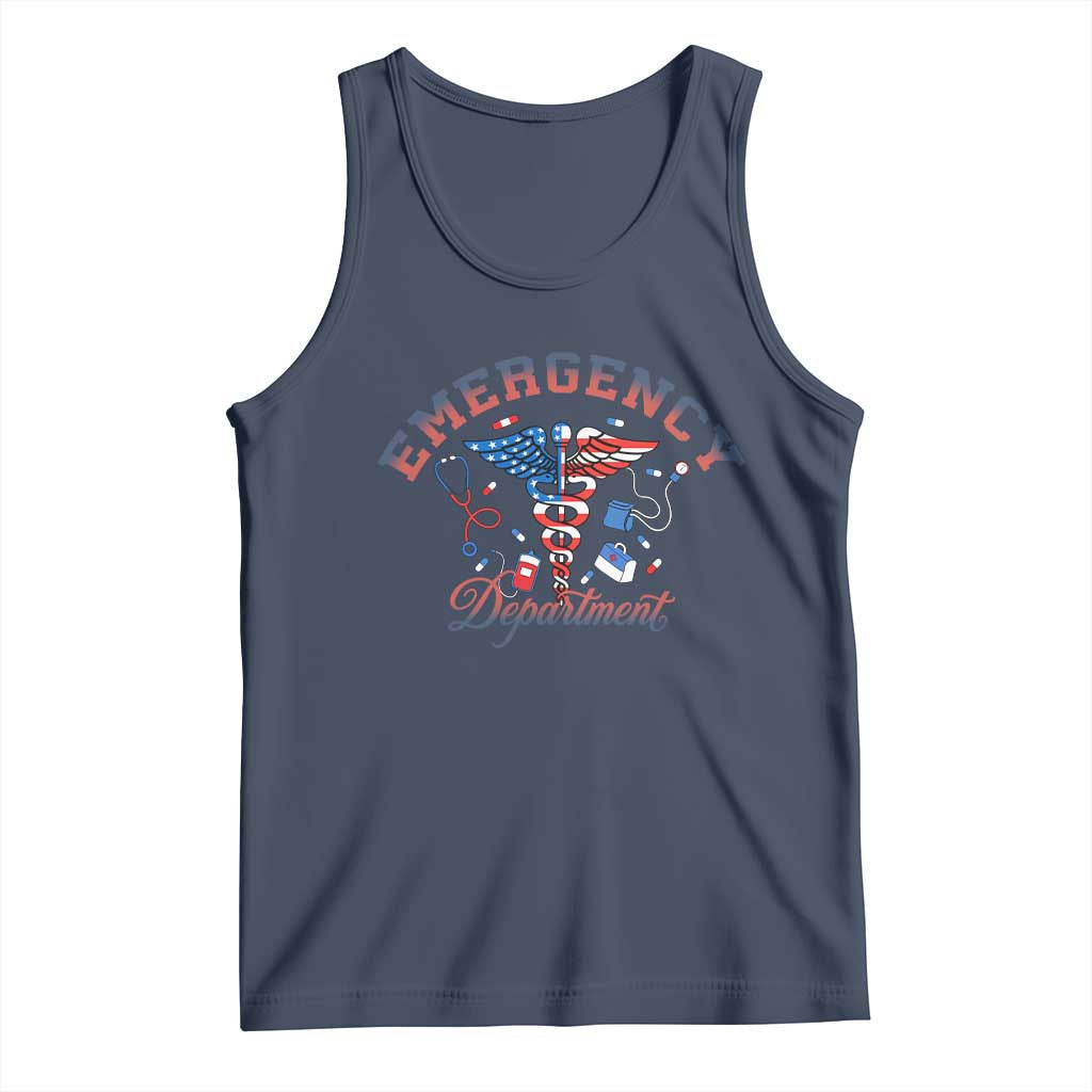 Patriotic Emergency Department Tank Top USA 250th Anniversary Medical Gift
