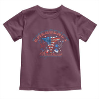 Patriotic Emergency Department Toddler T Shirt USA 250th Anniversary Medical Gift