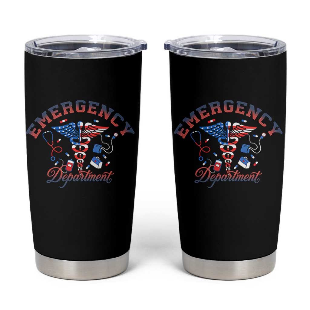 Patriotic Emergency Department Tumbler Cup USA 250th Anniversary Medical Gift